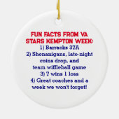 Thank You Coach – Cooperstown Keepsake Team Photo Keramik Ornament (Hinten)