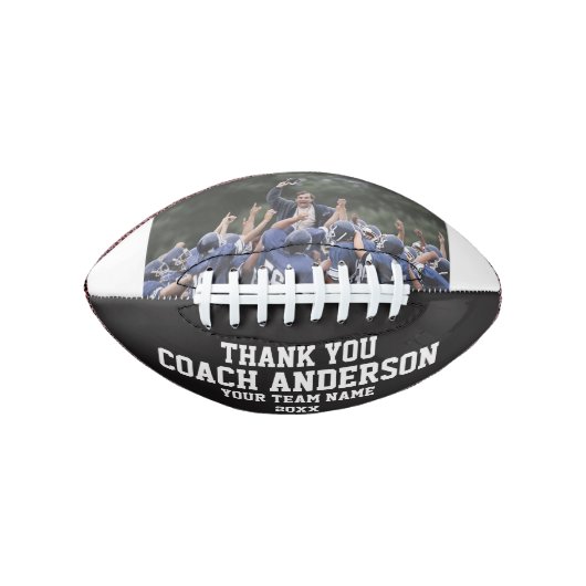 Thank You Coach Modern Cool Unique Create Your Own Football (Vorderseite)
