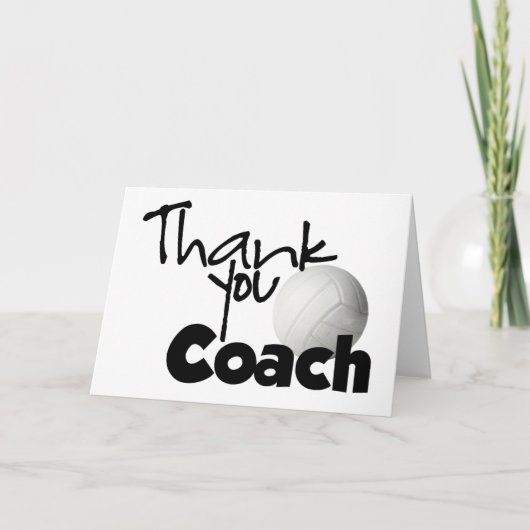 Thank You Coach, Volleyball Dankeskarte (Vorderseite)