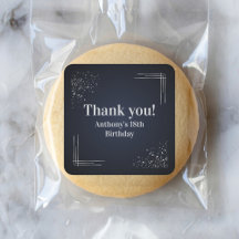 Thank you Custom 18th Birthday Party Favor Sticker
