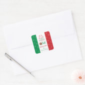 Thank You Cute Meatball First Birthday Party Quadratischer Aufkleber (Umschlag)