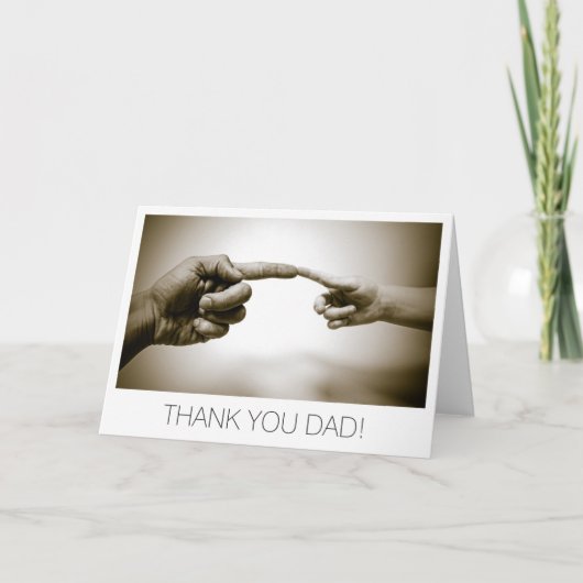 Thank you Dad Fathers Day Dankeskarte (Vorderseite)