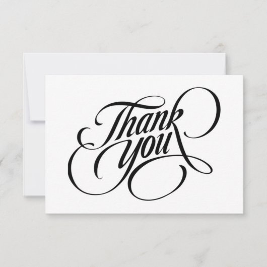 Thank You Dankeskarte (Vorderseite)