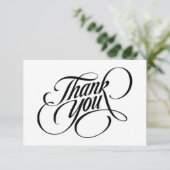 Thank You Dankeskarte (Stehend Vorderseite)