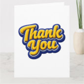 Thank you  dankeskarte (Vorderseite)