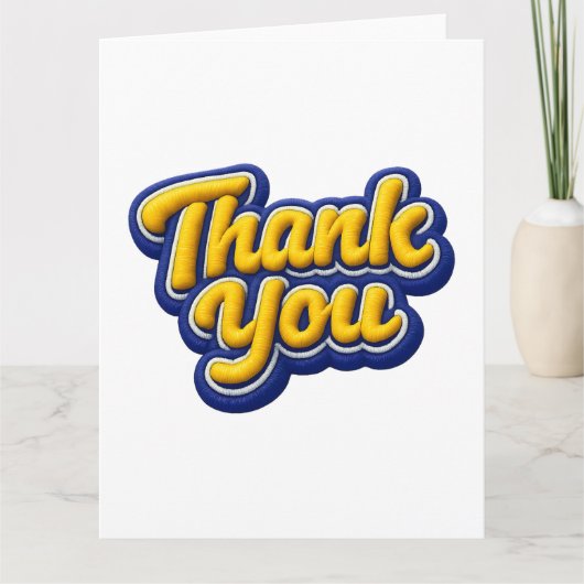 Thank you  dankeskarte (Vorderseite)