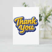 Thank you  dankeskarte (Stehend Vorderseite)
