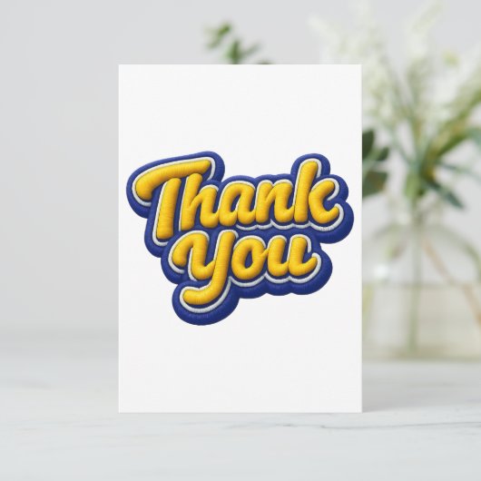 Thank you  dankeskarte (Stehend Vorderseite)