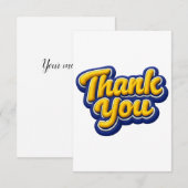 Thank you  dankeskarte (Vorne/Hinten)