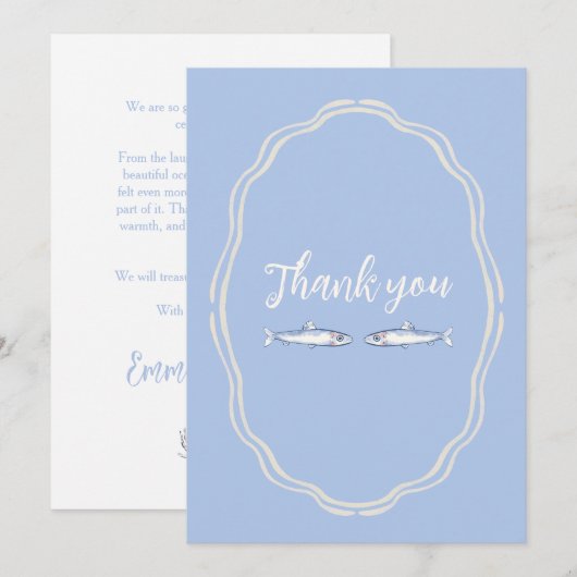 thank you dankeskarte (Vorne/Hinten)