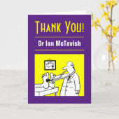 Thank You Doctor with Message Karte (Gelbe Blume)