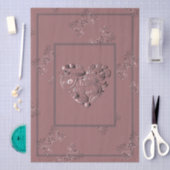 "Thank you" Dusty Rose Seidenpapier (Handwerk)