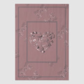 "Thank you" Dusty Rose Seidenpapier (Vorderseite)