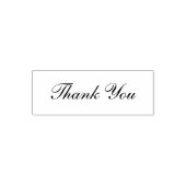 Thank You Elegant Cursive Script Text Template Permastempel (Design)