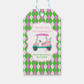 Thank You Elegant Golf Cart Ready For Baby Shower  Geschenkanhänger (Vorderseite)