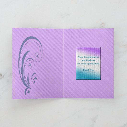 Thank you ex-husband, with elegant rectangles dankeskarte (Innenseite)