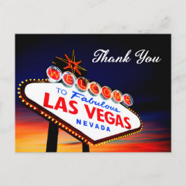 Thank You - Fabulous Las Vegas Nevada Sign Postkarte