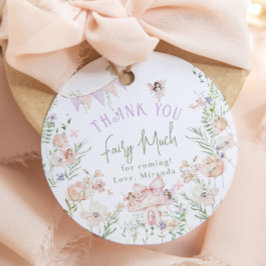 Thank you Fairy Much Fairy 1st Birthday Whimsical Geschenkanhänger