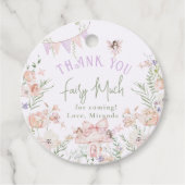 Thank you Fairy Much Fairy 1st Birthday Whimsical Geschenkanhänger (Vorderseite)