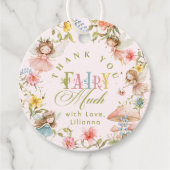 Thank you Fairy Much Fairy First Birthday Colorful Geschenkanhänger (Vorderseite)
