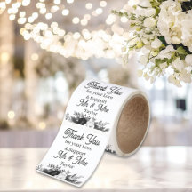 Thank You Floral Wedding Personalized 