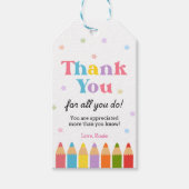 Thank You for All You Do Teacher Appreciation Geschenkanhänger (Vorderseite)