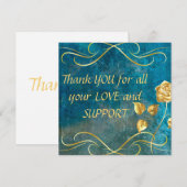 Thank You For all your Love and Support -Card (Vorne/Hinten)
