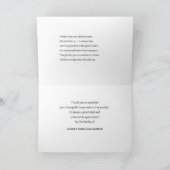 Thank You for Ausdrücke of Sympathy Karte (Innenseite)