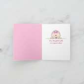 Thank you for Baby Girl Gift Dankeskarte (Innenseite)