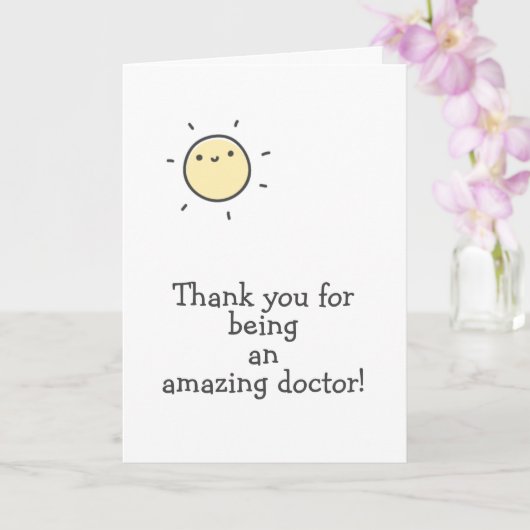 Thank You for Being an Amazing Doctor! Karte (Orchidee)