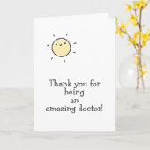 Thank You for Being an Amazing Doctor! Karte (Gelbe Blume)