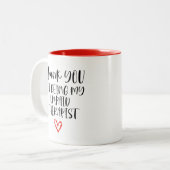 Thank You For Being My Unpaid Therapist  Best  Zweifarbige Tasse (Vorderseite Links)
