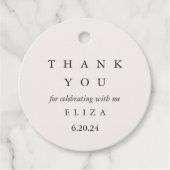 Thank You for Celebrating with Me Bridal Shower Geschenkanhänger (Vorderseite)