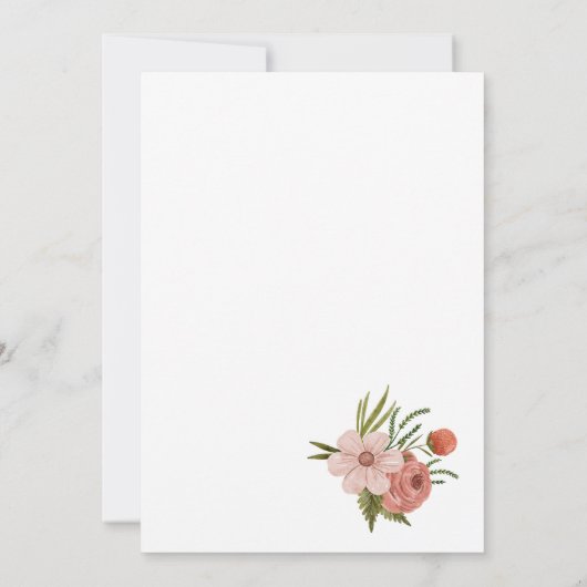 Thank you for coming card, rustic baby carriage dankeskarte (Rückseite)