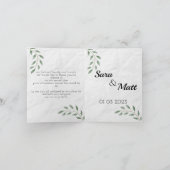 THANK YOU FOR COMING DANKESKARTE (Innenseite)