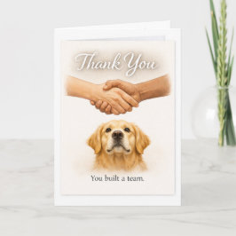 Thank You for Creating a Guide Dog Team Golden Karte