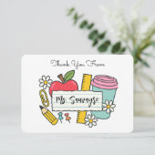 Thank You For Everything - Teaching Assistant Dankeskarte (Stehend Vorderseite)