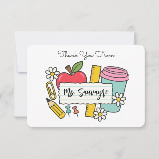 Thank You For Everything - Teaching Assistant Dankeskarte (Vorderseite)