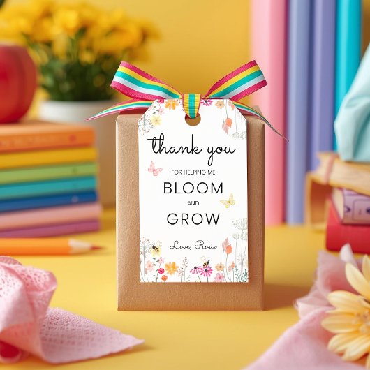 Thank You for Helping Me Bloom and Grow Teacher Geschenkanhänger