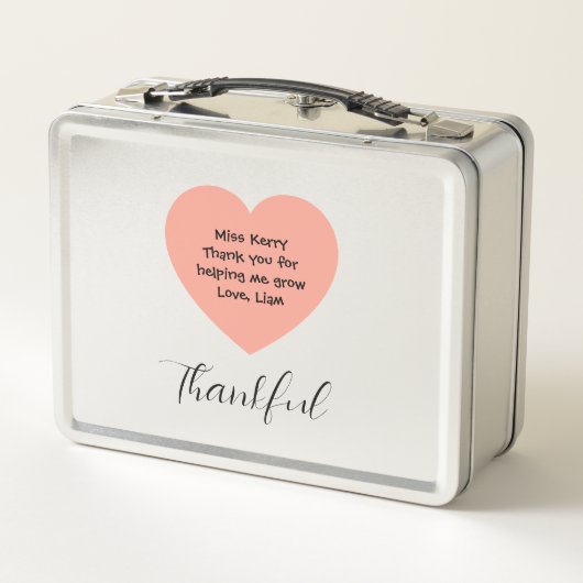 Thank You For Helping Us Grow All Year | Inclusion Metall Brotdose (Rückseite)