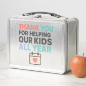 Thank You For Helping Us Grow All Year | Inclusion Metall Brotdose (Beispiel)