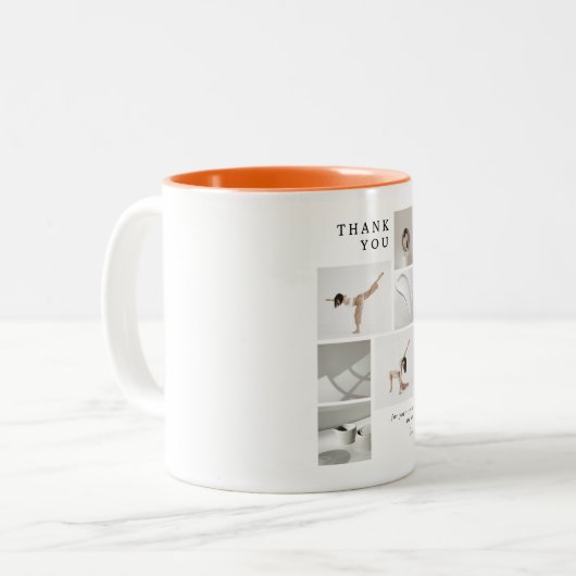 Thank You For Love Mug Zweifarbige Tasse (Vorderseite Links)