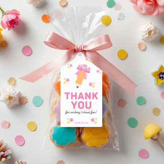 Thank You for Making School Fun Teacher Gift Tags Geschenkanhänger