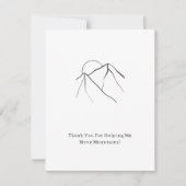 Thank You For Moving Mountains Quote Card Mitteilungskarte (Vorderseite)