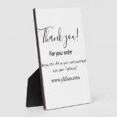 Thank you for purchase pink family business detail fotoplatte (Seite)