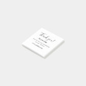 Thank you for purchase pink family business detail post-it klebezettel (angewinkelt)
