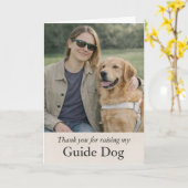 Thank you for raising my Golden Retriever Guide Karte (Gelbe Blume)