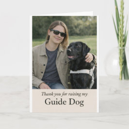 Thank You for Raising My Guide Dog – Black Lab Karte