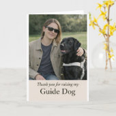 Thank You for Raising My Guide Dog – Black Lab Karte (Gelbe Blume)
