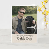 Thank You for Raising my Guide Dog Karte (Gelbe Blume)